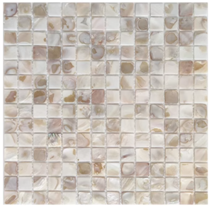 Dapple Square Mother of Pearl Mosaic Tile for Bathroom Kitchen and Shower Wall Tile