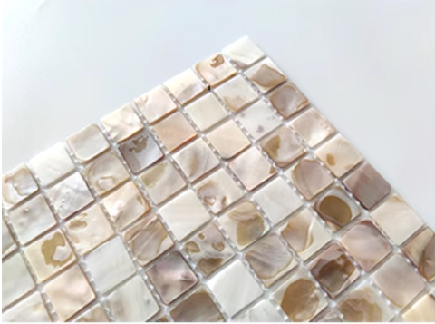 Dapple Square Mother of Pearl Mosaic Tile for Bathroom Kitchen and Shower Wall Tile