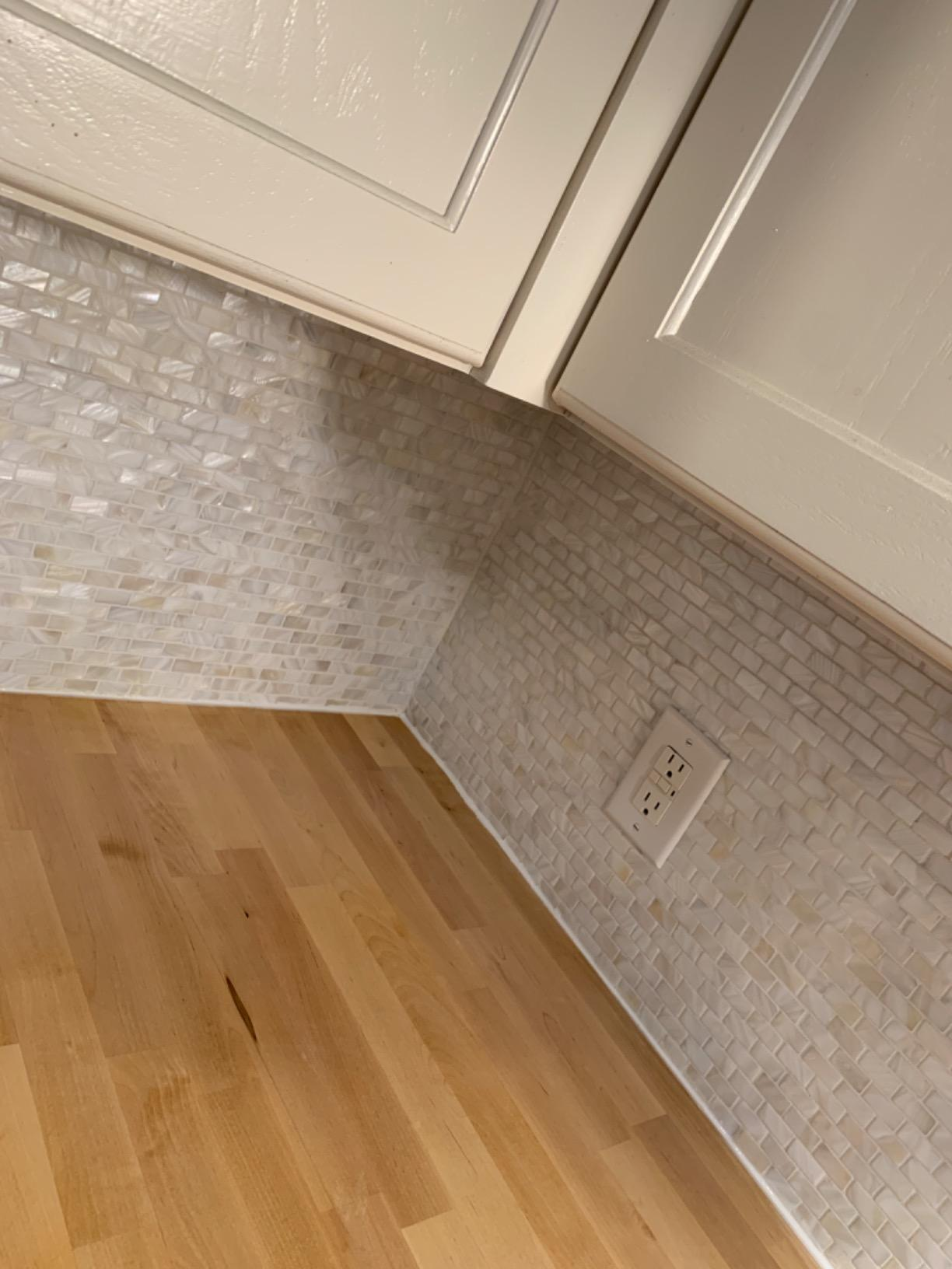 White Brick Mother of Pearl Mosaic Tile for Bathroom Kitchen and Shower Wall Tile