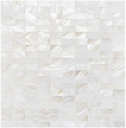 White Rectangular Seamless Mother of Pearl Mosaci Tile for Bathroom Kitchen Shower Wall Tile