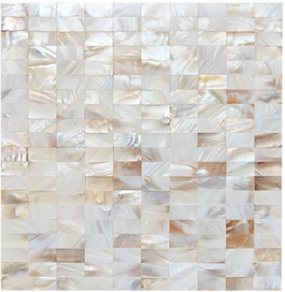 Serene Rectangular Seamless Mother of Pearl Mosaci Tile for Bathroom Kitchen Shower Wall Tile