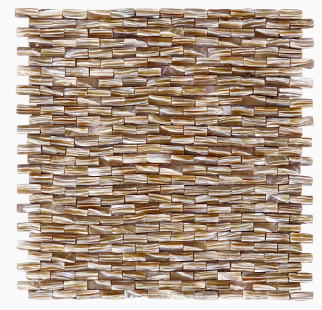 3D Rib Brick Mother of Pearl Rib Mosaic Tile For Bathroom Kitchen Shower Wall Tile Backsplash