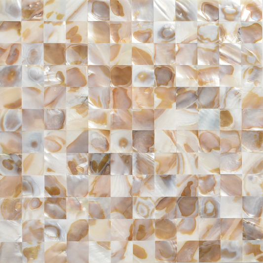 1" X 1" Square Dapple Mother of Pearl Squre Mosaic Tile For Bathroom Kitchen Shower Wall Backsplash Tile