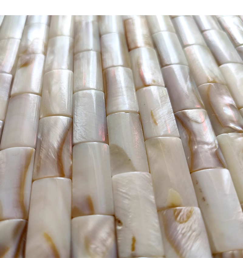 Dapple Bridge Convex Seamless Mother of Pearl Mosaic Tile for Bathroom Kitchen and Shower Wall Tile